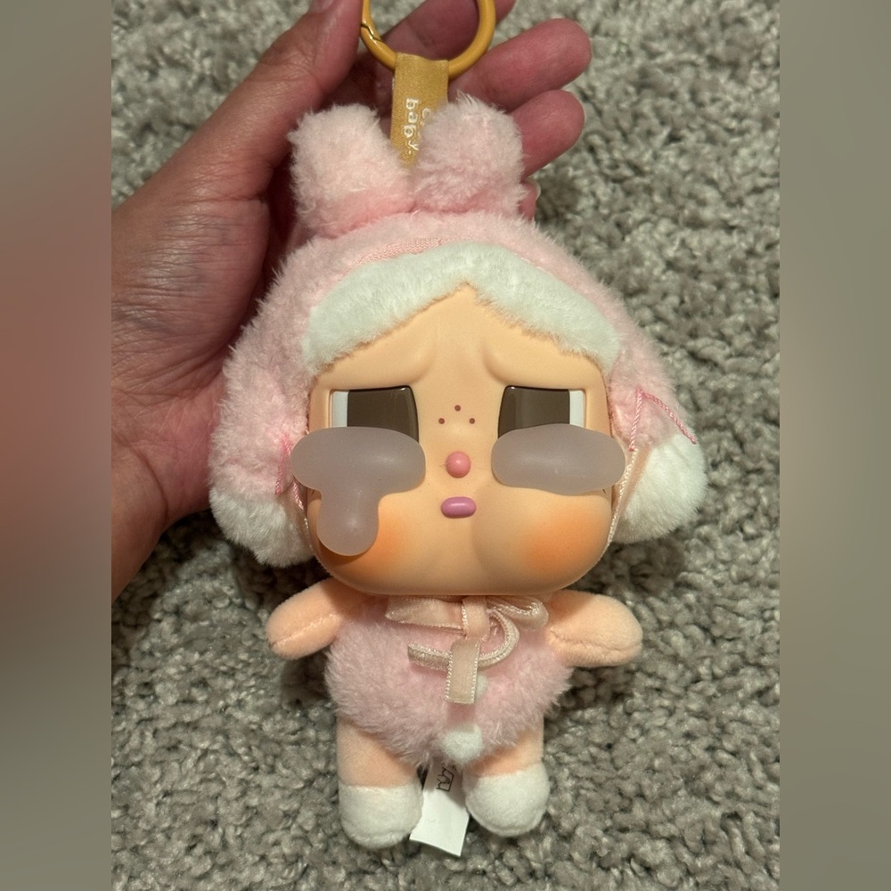 Authentic POP MART CRYBABY Crying Again Series Vinyl Face Plush